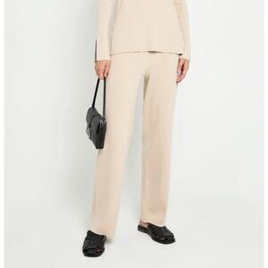 $89 New Few Moda Caara Rib Knit Pants - Cream - Small